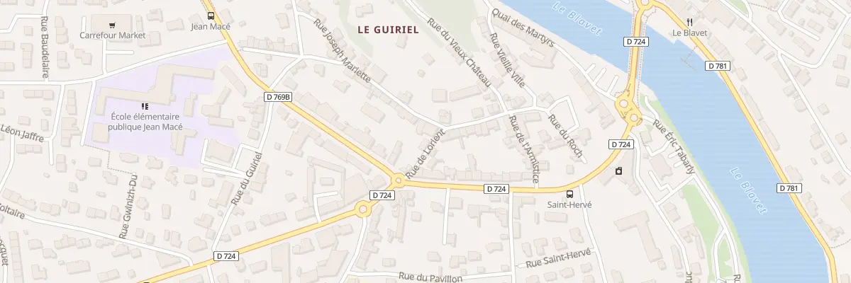 Plan du 5 Rue de Lorient à Hennebont