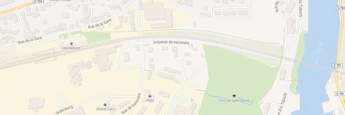 Plan du 6 Imp de Kerandré à Hennebont