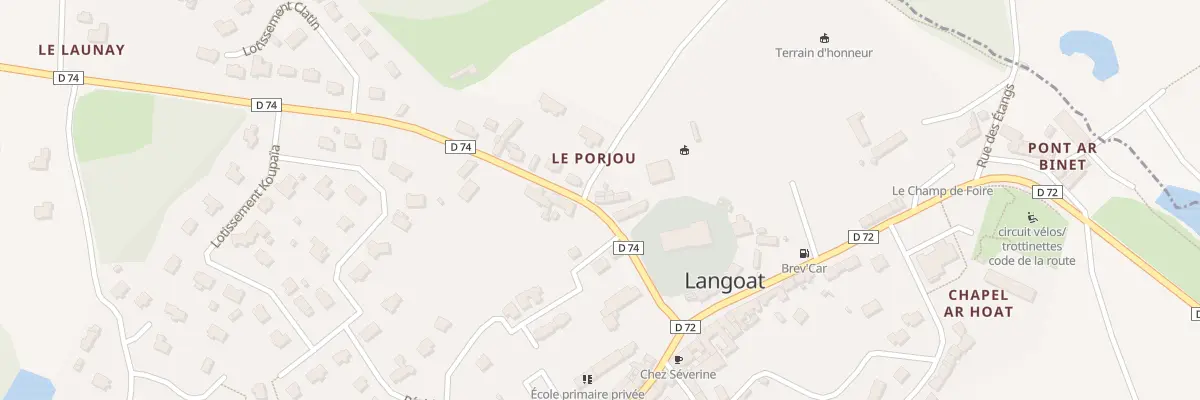 Plan du 8 Rue de Ste Pompee à Langoat