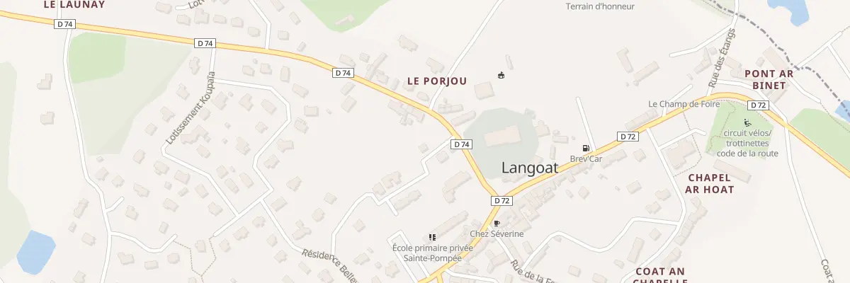 Plan du 3 Imp du Pommier à Langoat