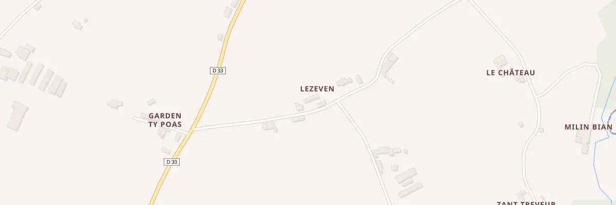 Plan du 5120 Lezeven à Langoat