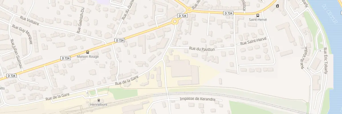 Plan du 9 Rue de la Gare à Hennebont