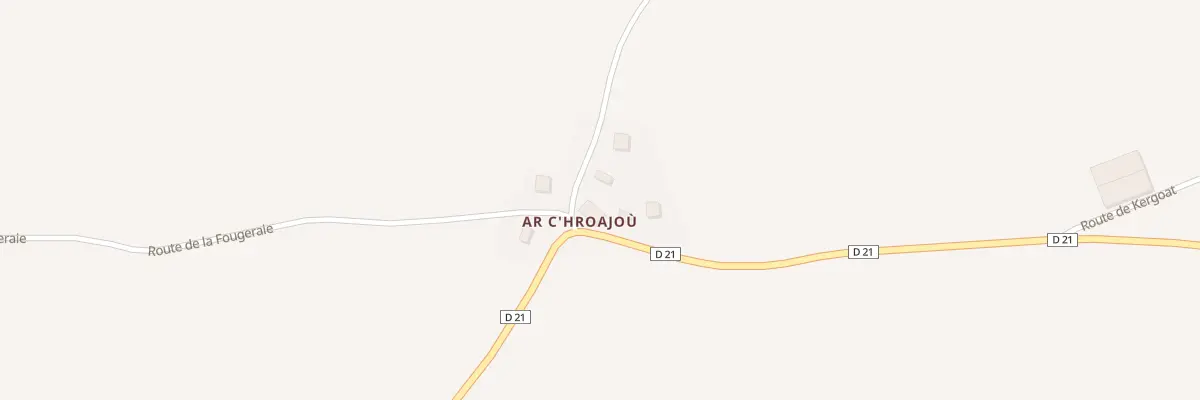 Plan du 5380 Le Croajou à La Roche-Jaudy