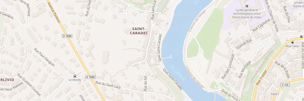 Plan du 17 Quai Saint-Caradec à Hennebont