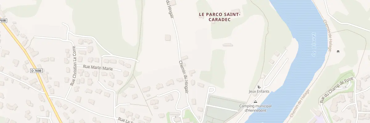 Plan du 10 Che du Hingair à Hennebont