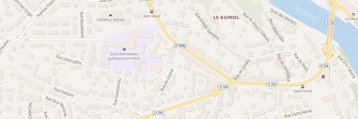 Plan du 15 Av Pasteur à Hennebont