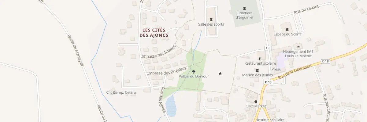 Plan du 5 Imp des Bruyères à Inguiniel