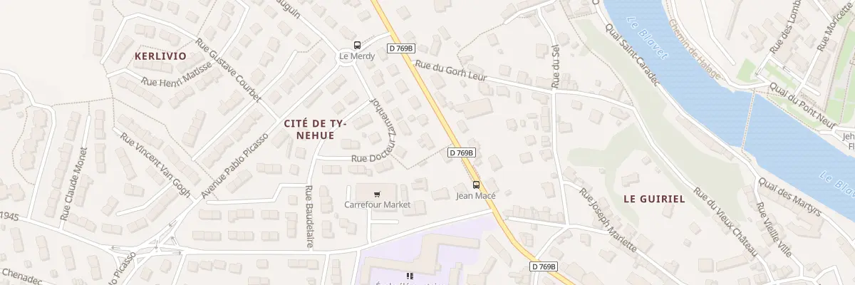 Plan du 35 Av Pasteur à Hennebont
