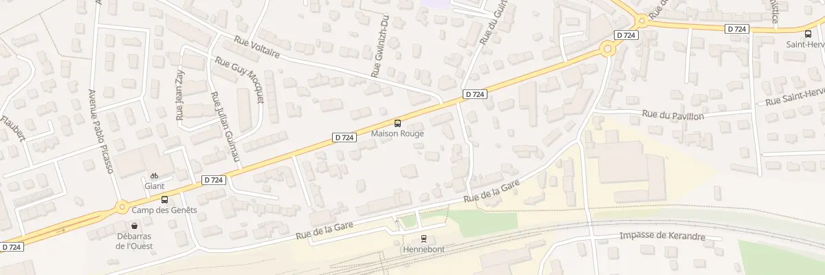 Plan du 27 Av de la République à Hennebont