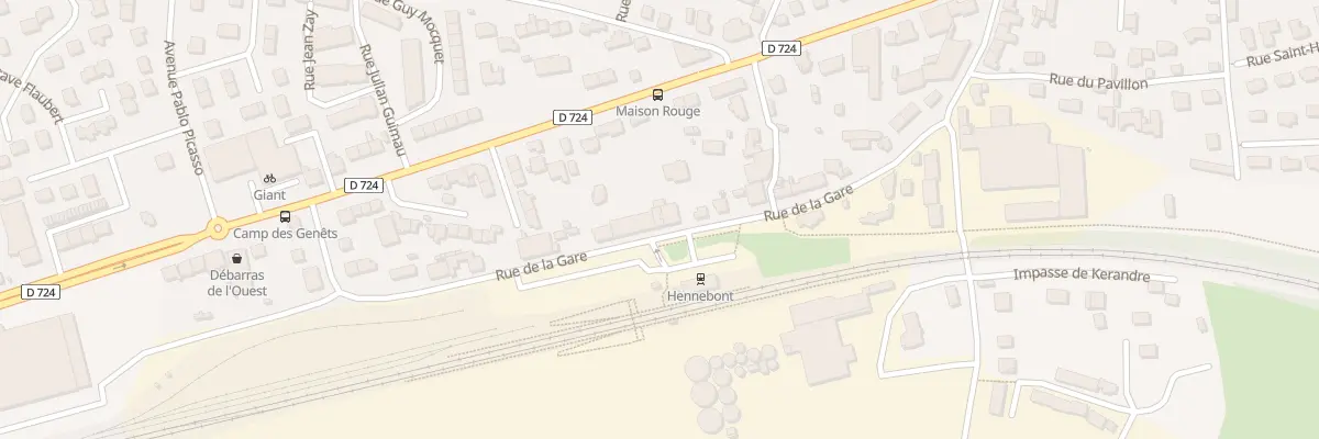 Plan du 24A Rue de la Gare à Hennebont