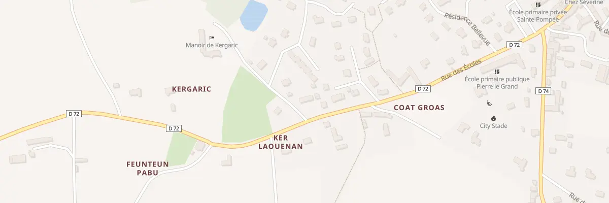 Plan du 10 Rue de Coat Croas à Langoat