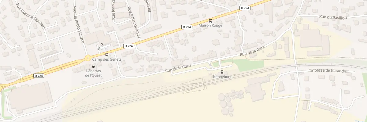 Plan du 30 Rue de la Gare à Hennebont