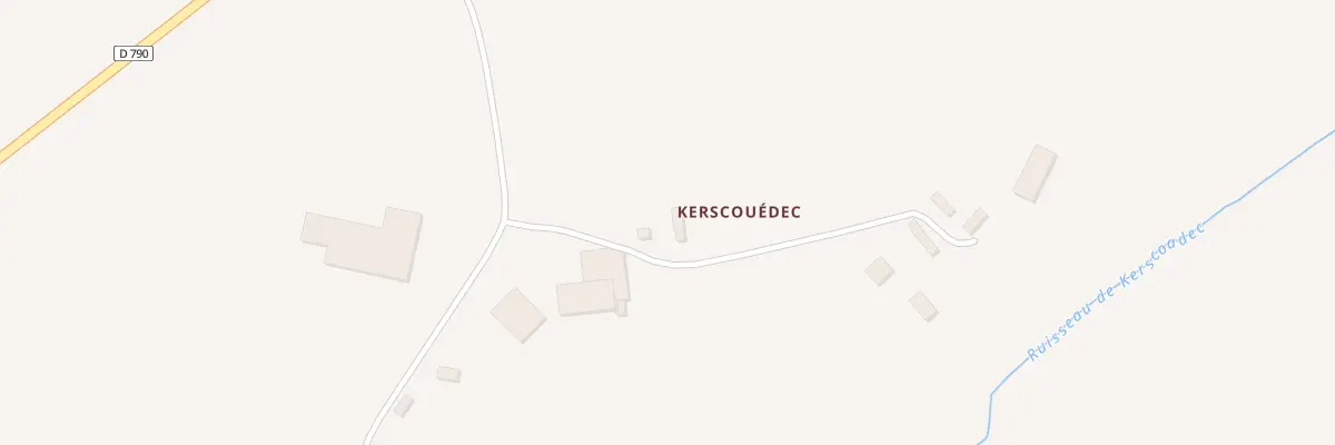 Plan du 5016 Kerscouedec à Plouguernével