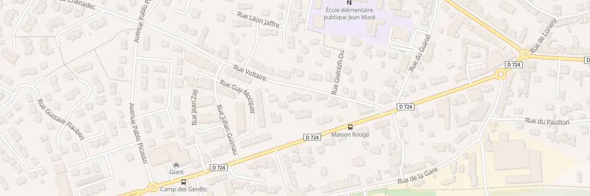 Plan du 13B Rue Voltaire à Hennebont