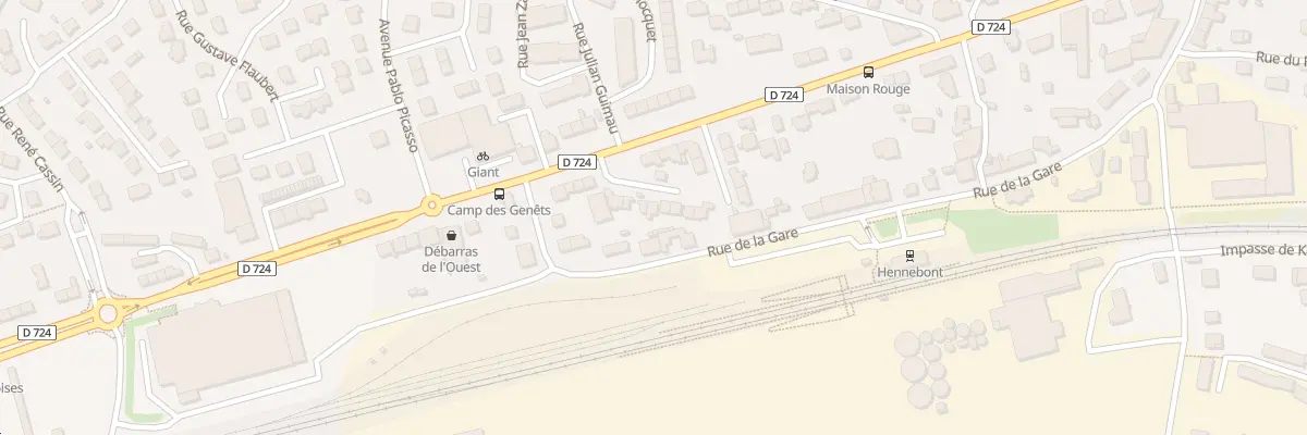 Plan du 8 Rue Joseph Huby à Hennebont