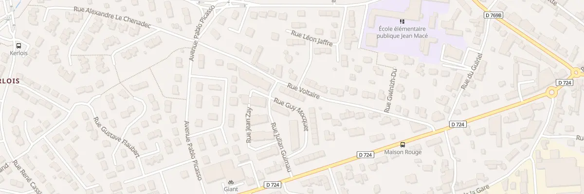 Plan du 20 Rue Guy Mocquet à Hennebont