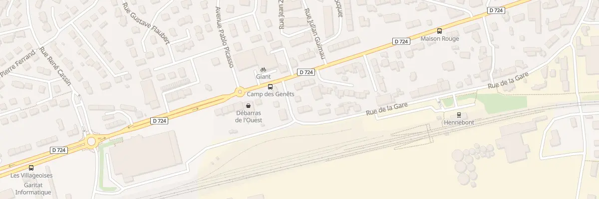 Plan du 42 Rue de la Gare à Hennebont