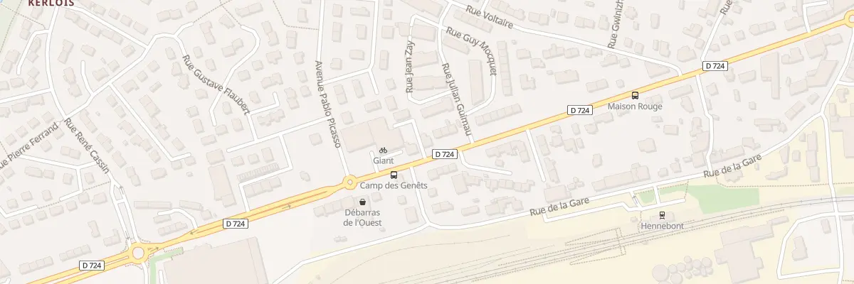 Plan du 62 Av de la République à Hennebont