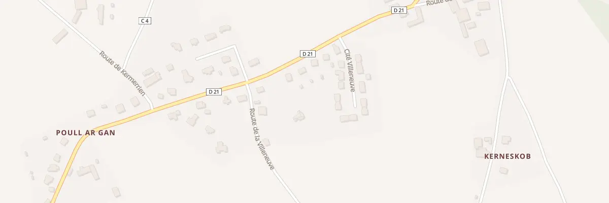Plan du 3 Rte de la Villeneuve à Prat