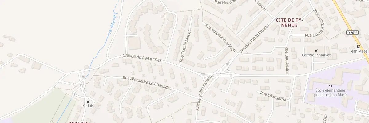 Plan du 6 Rue du 8 Mai 1945 à Hennebont