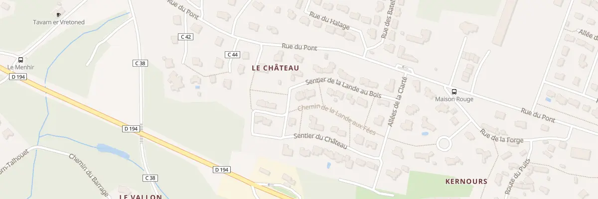 Plan du 11 Sen de la Lande au Bois à Kervignac