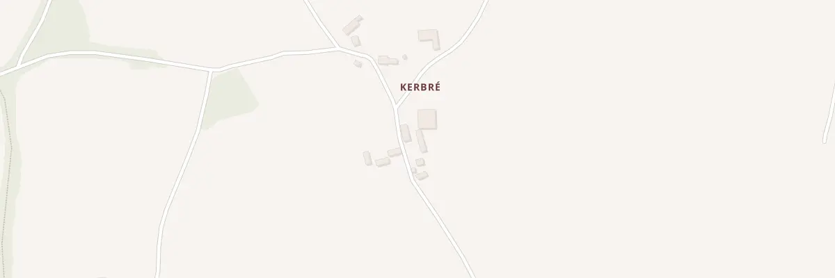 Plan du 1 Kerbré à Pédernec
