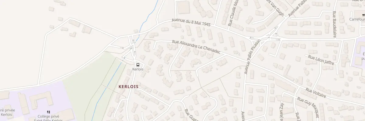 Plan du 5 Rue Jean Le Mentec à Hennebont