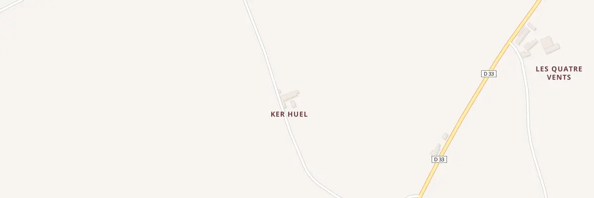 Plan du 1 Kerhuel à Langoat