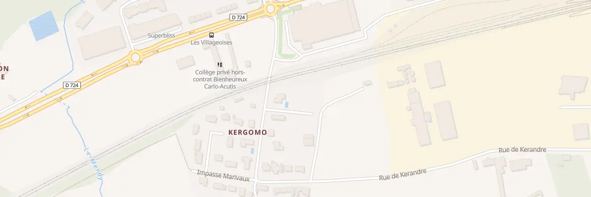 Plan du 3 Kergomo à Hennebont