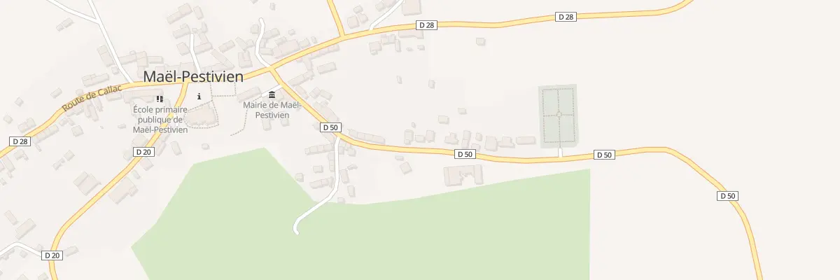 Plan du 29 Route de Lanrivain à Maël-Pestivien