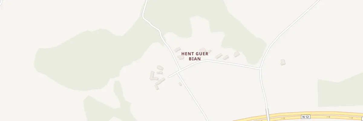 Plan du 10 Hent Guer Bian à Pédernec