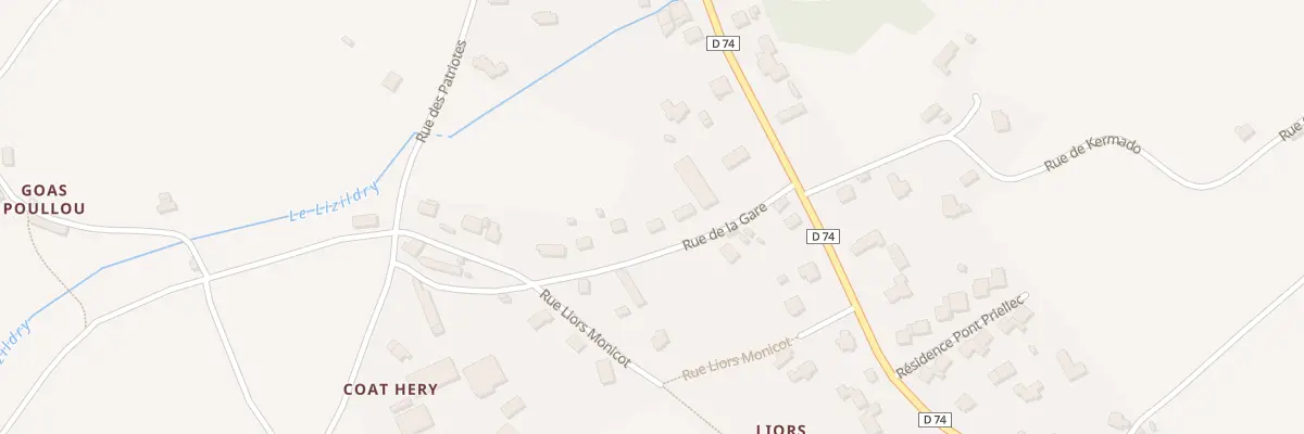 Plan du 6 Rue de la Gare à Penvénan