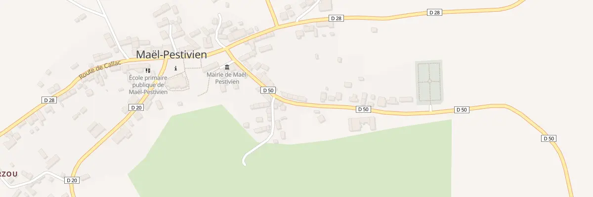 Plan du 23 Route de Lanrivain à Maël-Pestivien