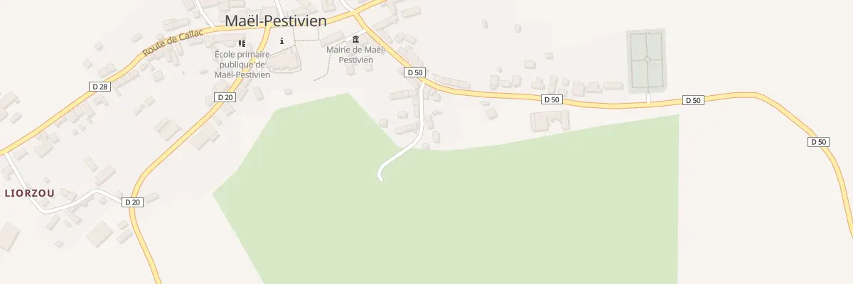 Plan du 5 Rue du Bas du Bourg à Maël-Pestivien