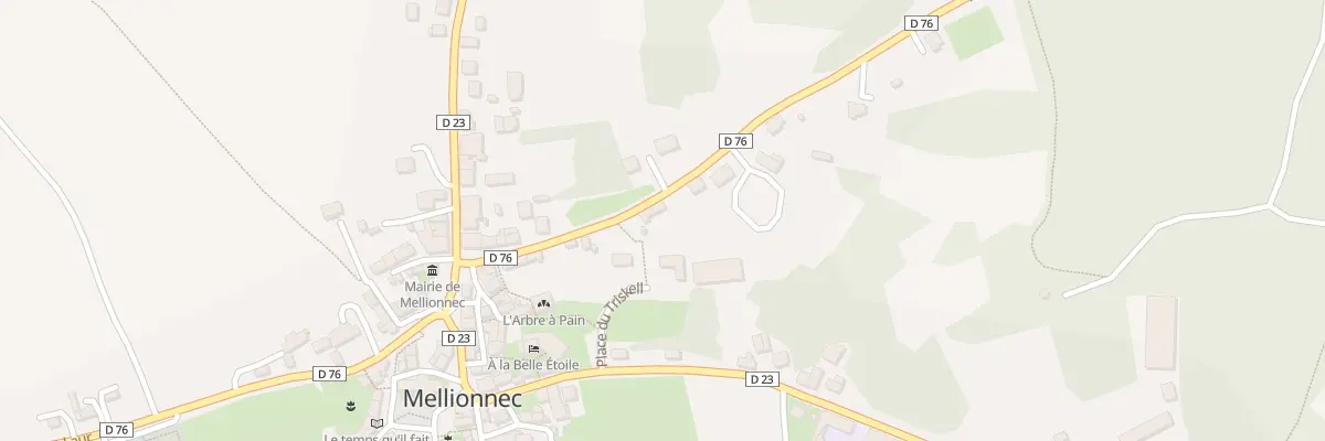 Plan du 16 Rte de Gouarec à Mellionnec