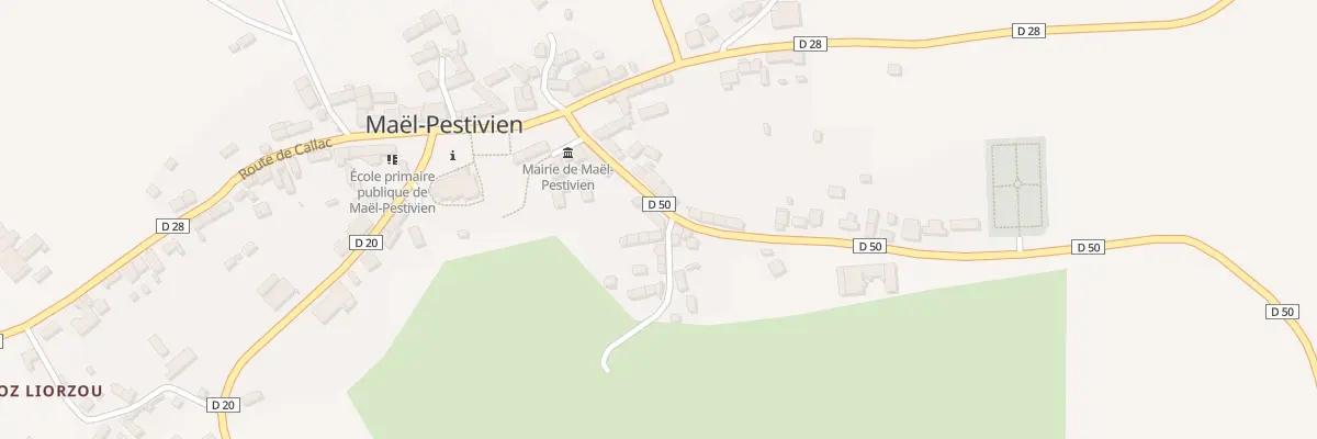 Plan du 8 Route de Lanrivain à Maël-Pestivien