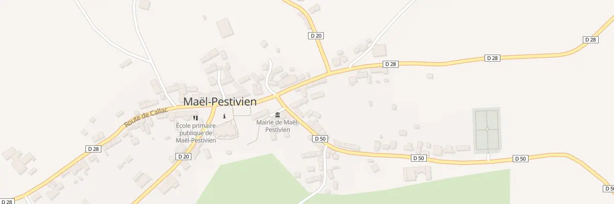 Plan du 3 Route de Lanrivain à Maël-Pestivien