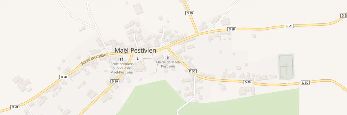 Plan du 2 Route de Lanrivain à Maël-Pestivien