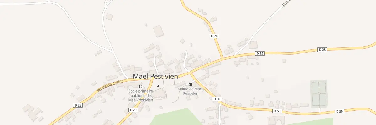 Plan du 2 Pl de l’Eglise à Maël-Pestivien
