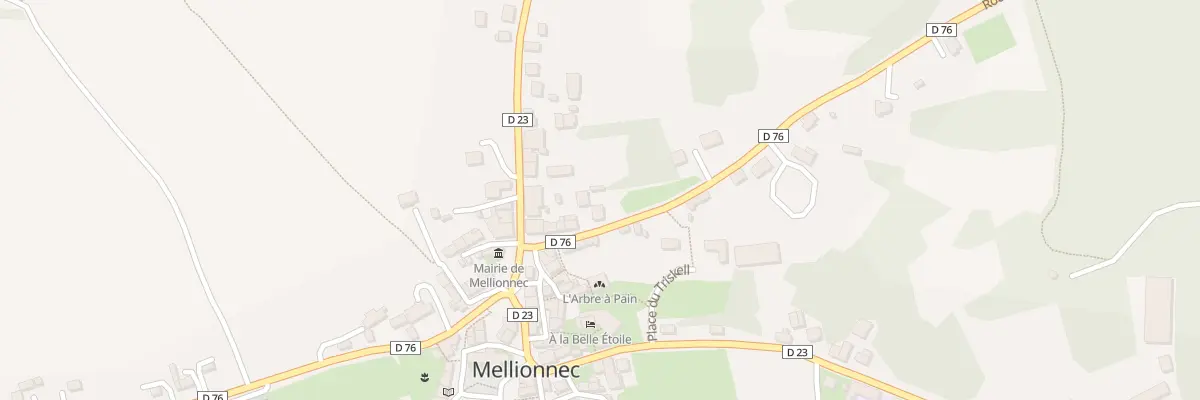 Plan du 11 Rte de Gouarec à Mellionnec