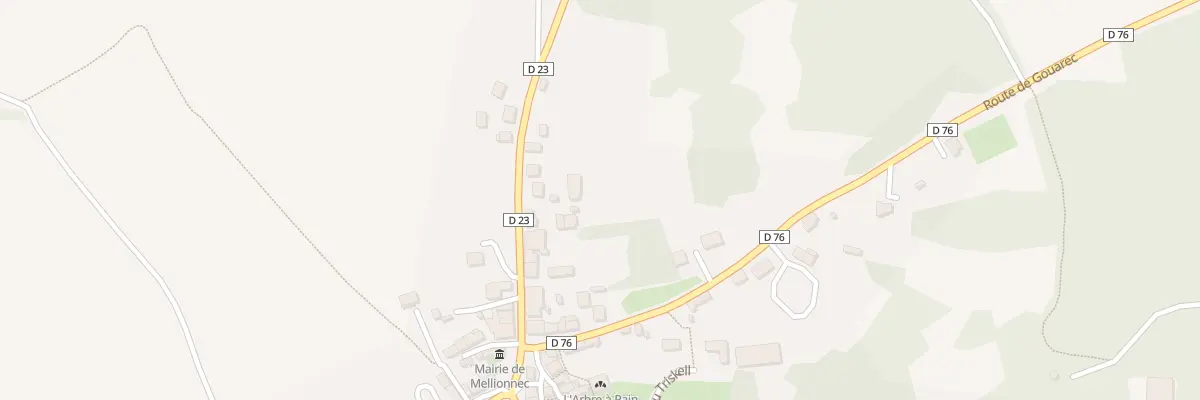 Plan du 10 Rte de Pont Croix à Mellionnec