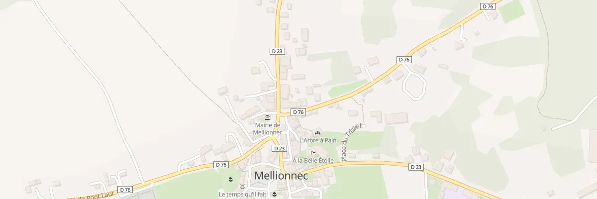 Plan du 5 Rte de Gouarec à Mellionnec