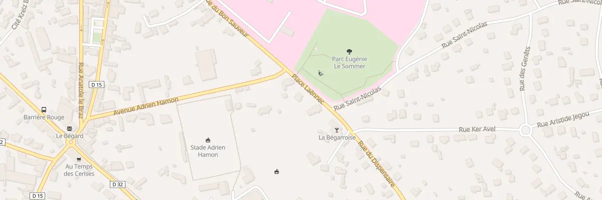 Plan du 4 Pl Laennec à Bégard