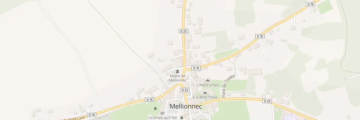 Plan du 3 Rte de Pont Croix à Mellionnec