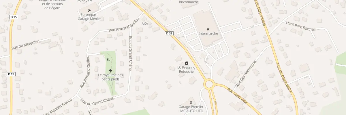 Plan du 32C Rue de Guingamp à Bégard