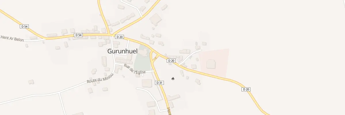Plan du 15 Hent Runern à Gurunhuel