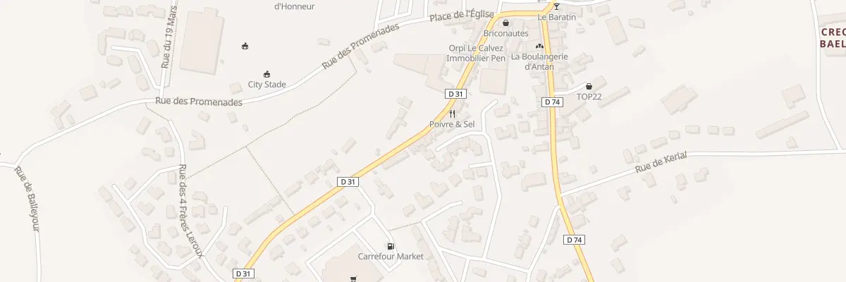 Plan du 23 Rue de Lannion à Penvénan