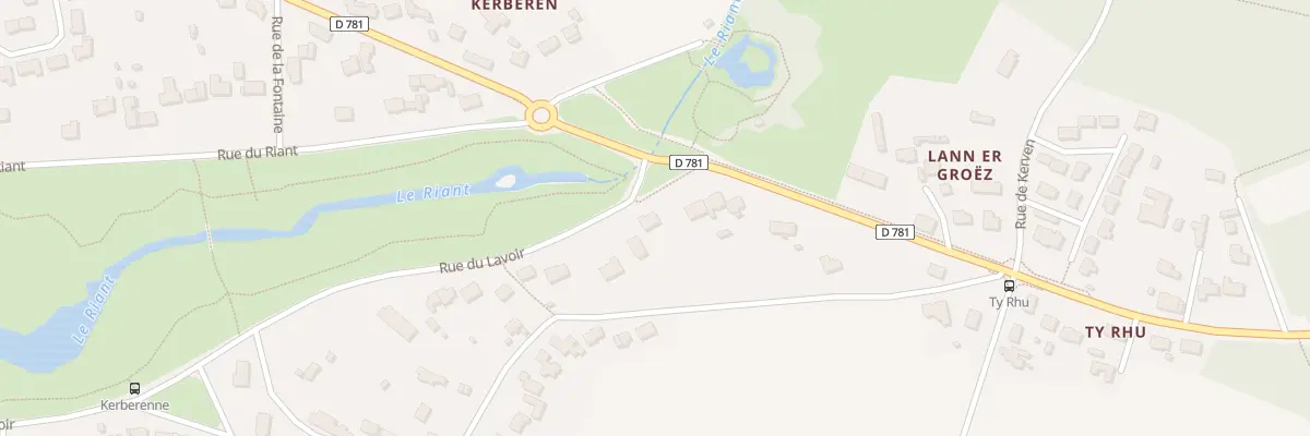 Plan du 66 Rue du Lavoir à Riantec