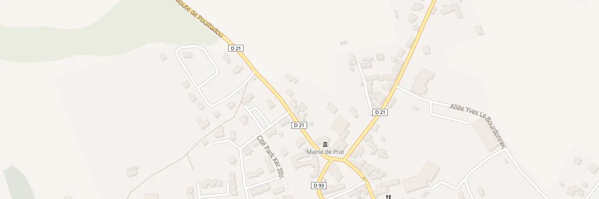 Plan du 6 Rte de Pouilladou à Prat