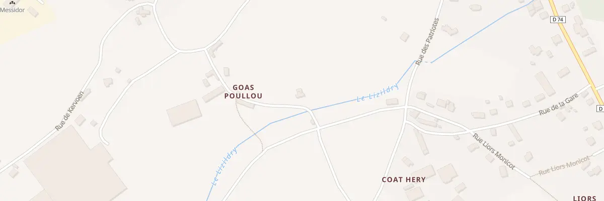 Plan du 3 Goas Poulou à Penvénan